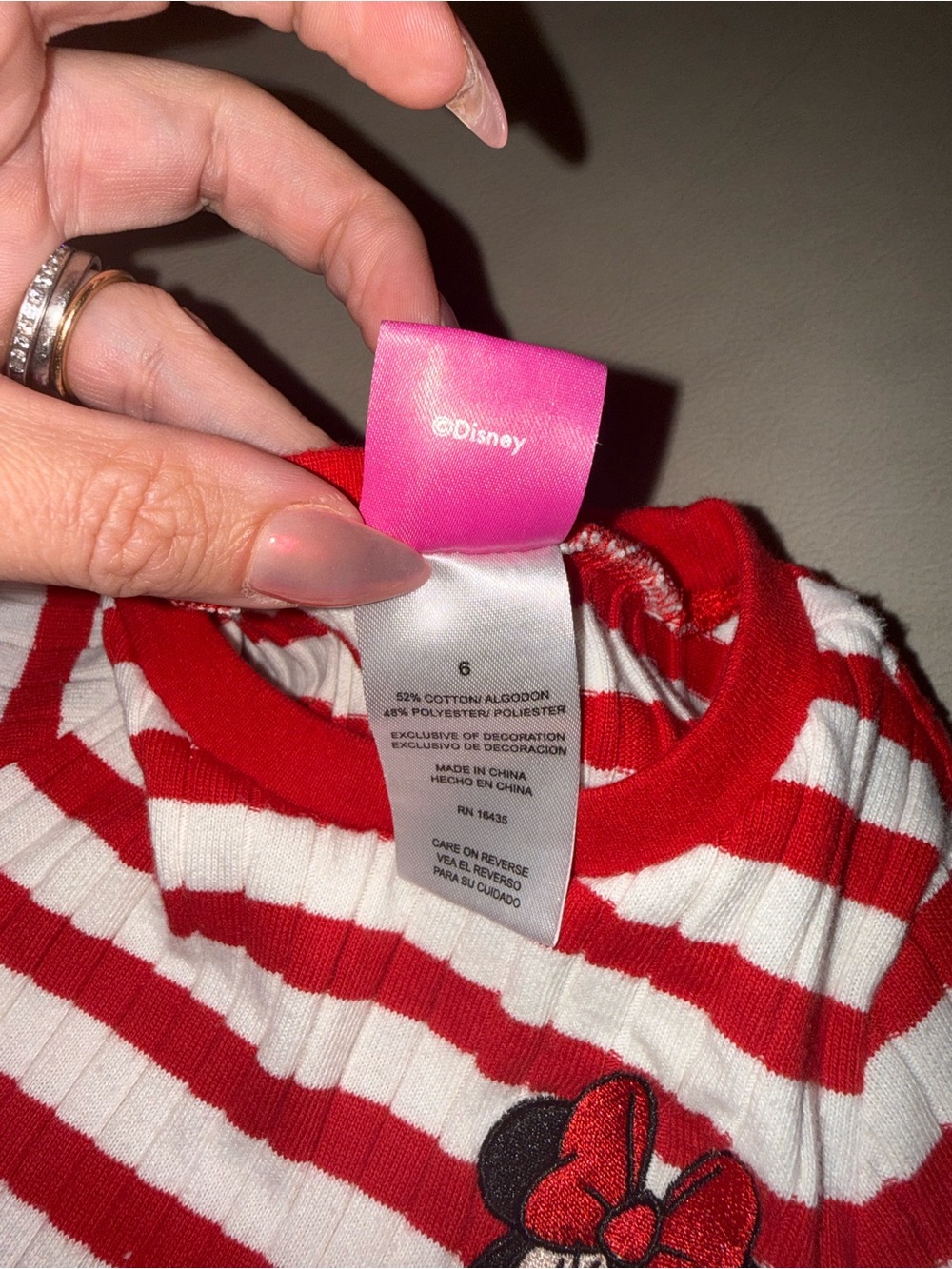 Disney Red & White Striped Minnie Mouse Set - Picture 2 of 2